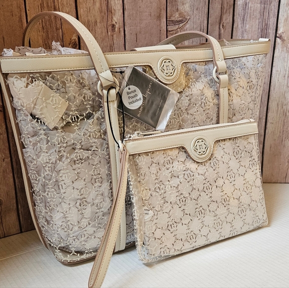NANETTE LEPORE Clear Tote & Wristlet NWT - Picture 13 of 15